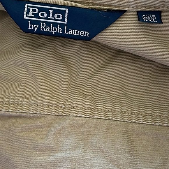 Men’s Polo Ralph Lauren Bi-Swing Windbreaker Jacket Khaki Zip Up Size XXL - Picture 9 of 9